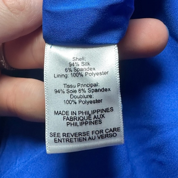 Milly Hub Beach Blue Electra Ruched Slip Dress Size 4 - Picture 7 of 7